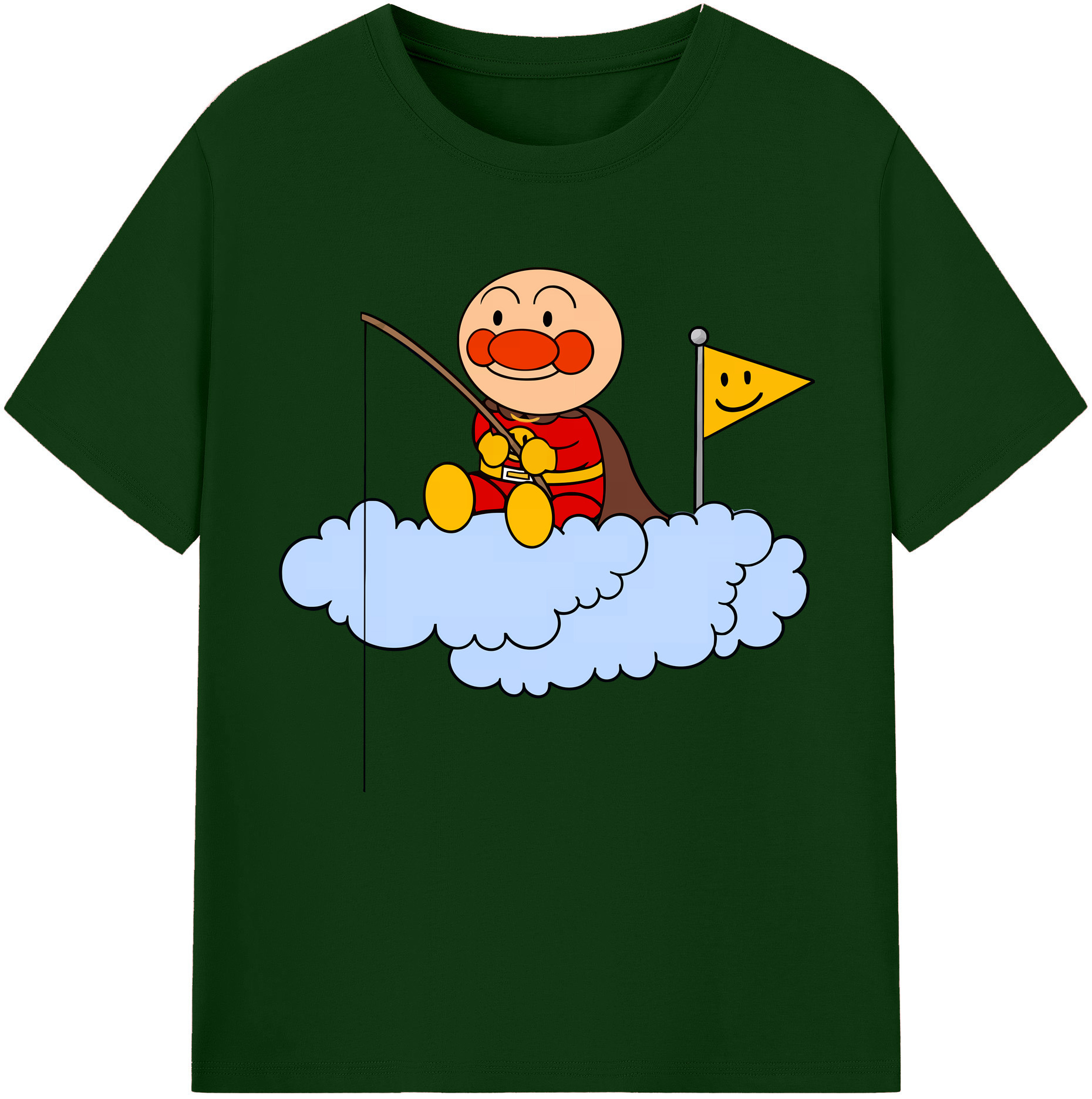 （画像用） アンパンマン Anpanman 綿100％半袖Tシャツ（フロントプリント）